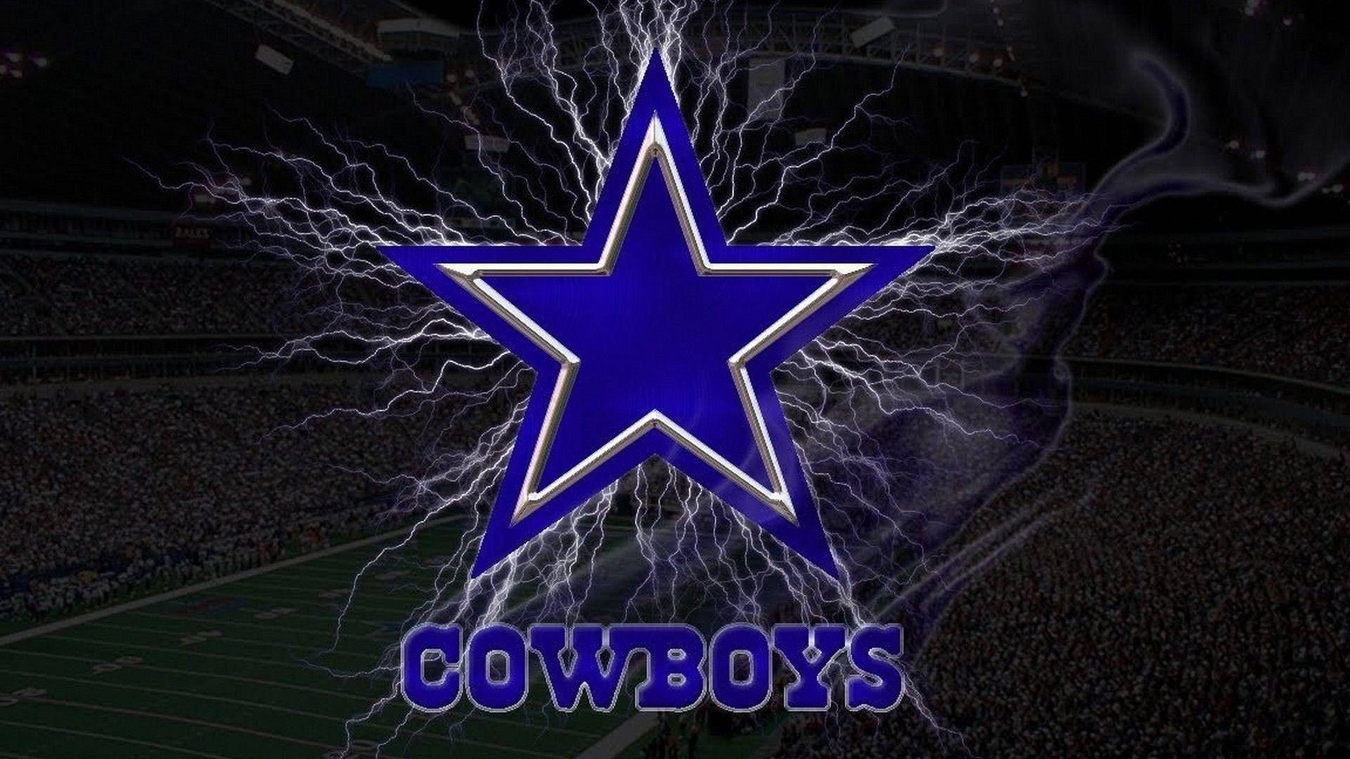 Electrified Star Of Awesome Dallas Cowboys Background