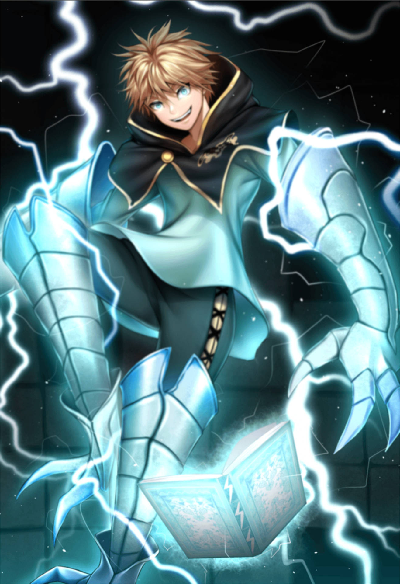 Electrifying Fighter, Luck Voltia In Action Background