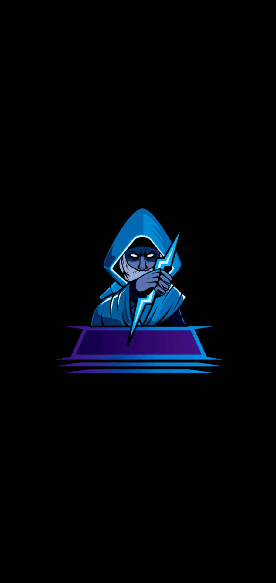Electrifying Gamer - Man Holding Bolt Gaming Logo Hd Background