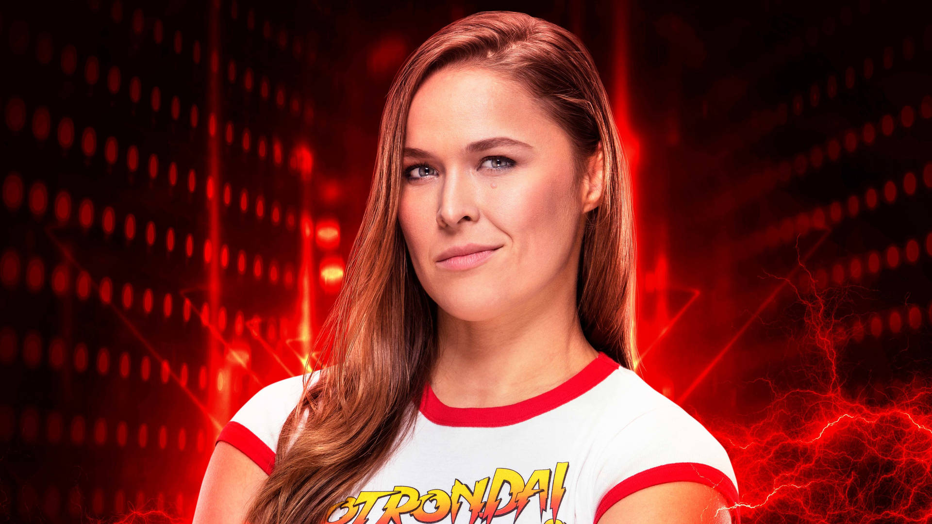 Electrifying Ronda Rousey Background