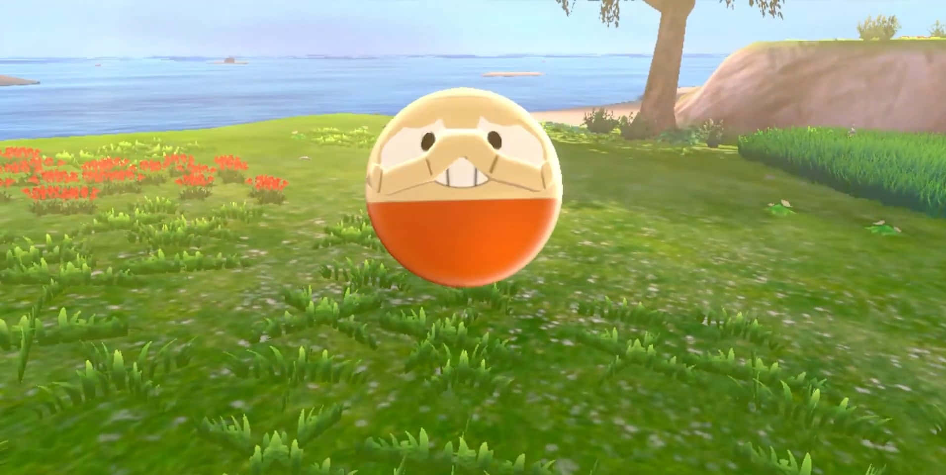Electrode On Grass Background