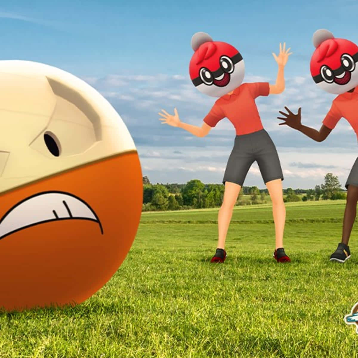 Electrode With People Background