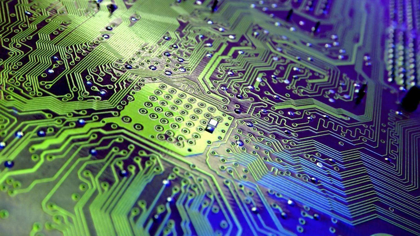 Electronic Circuit Motherboard Background