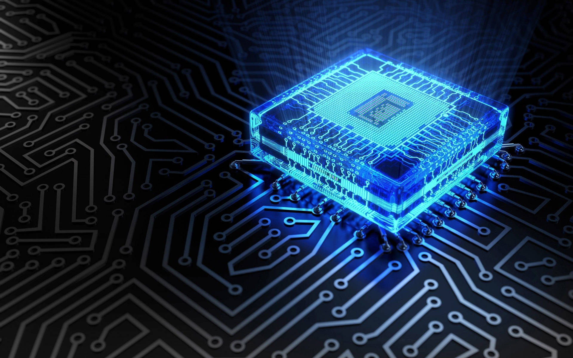 Electronic Cpu Chipset Background