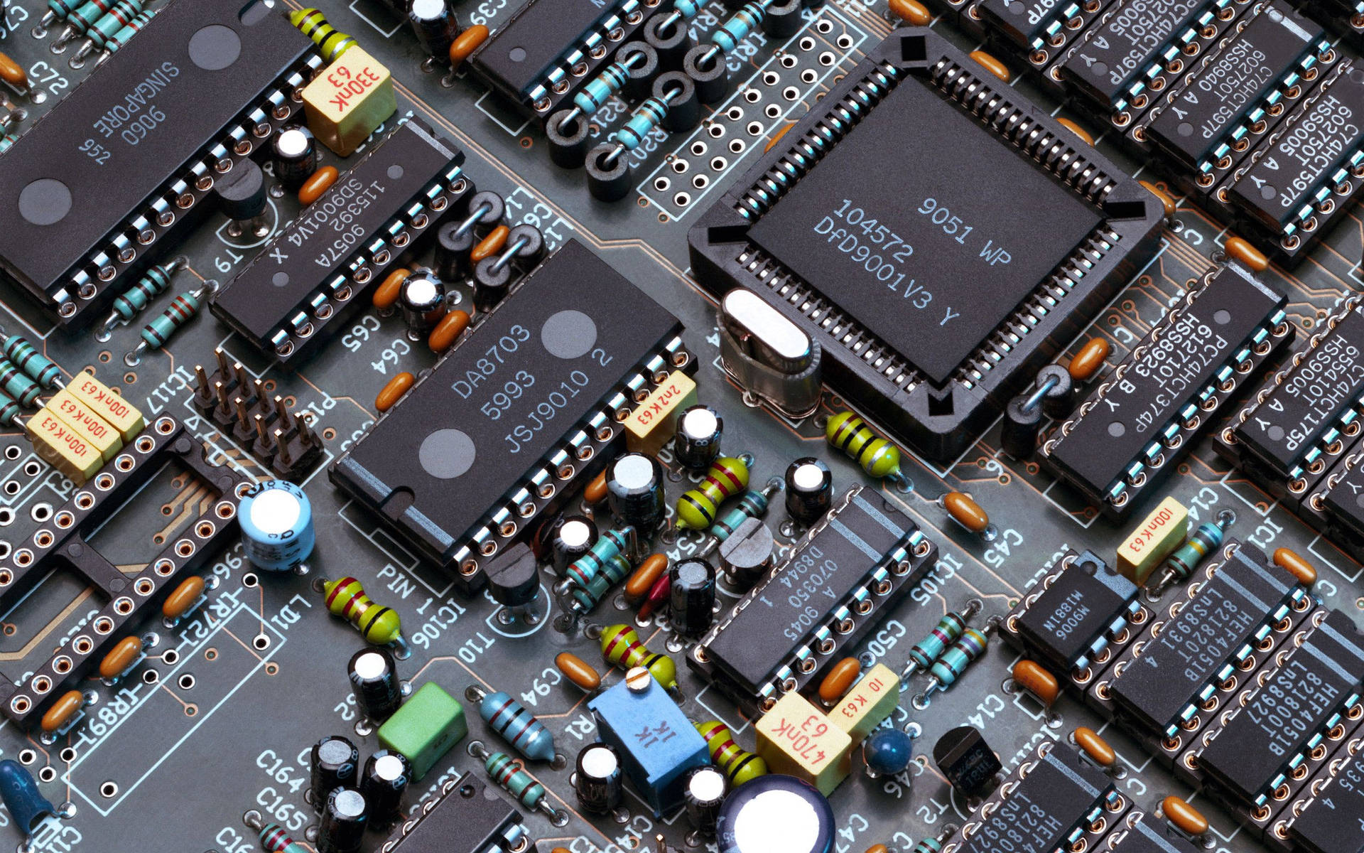 Electronics Connected Chipsets Background