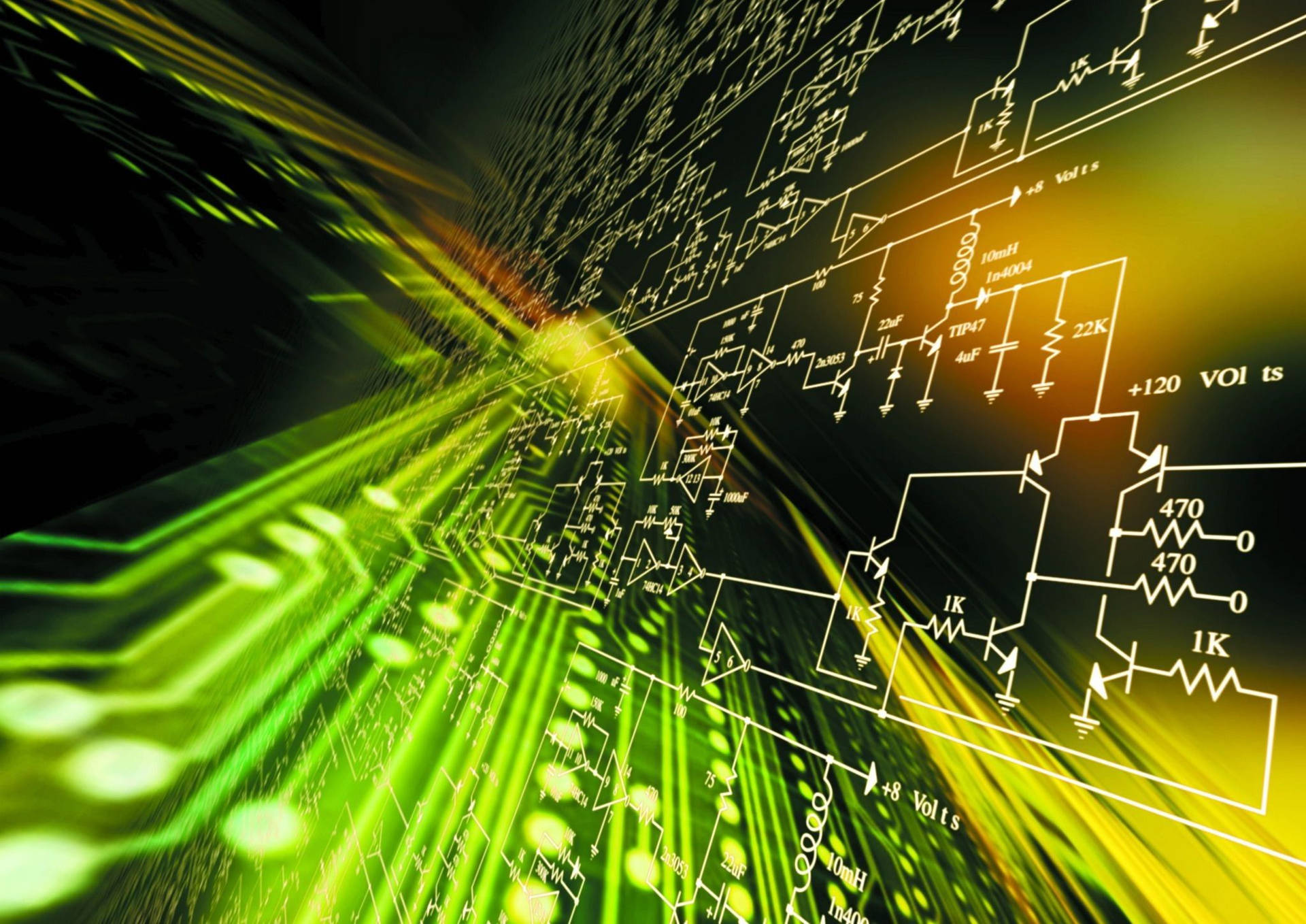 Electronics Motherboard Diagram Background