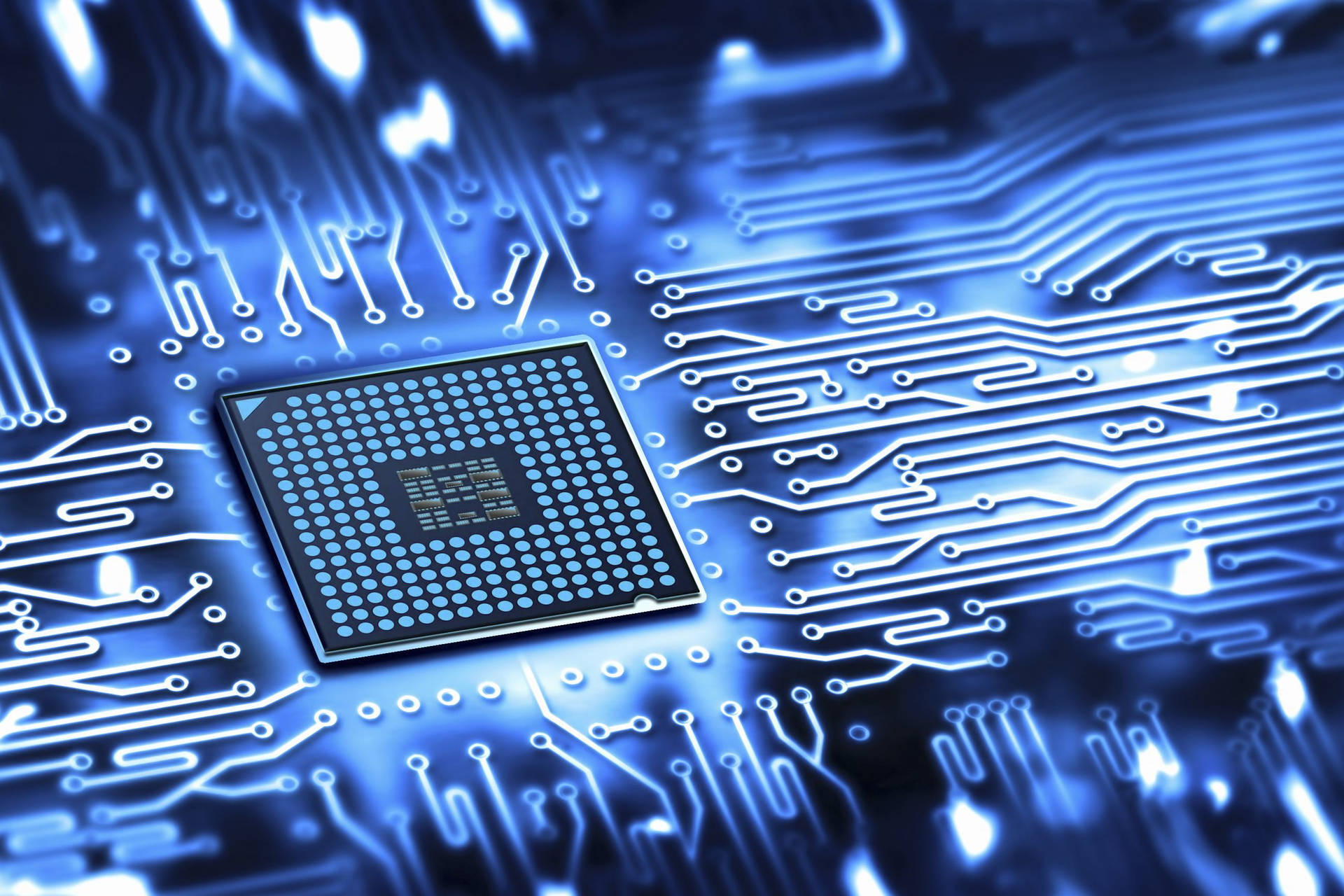 Electronics Processor And Motherboard Background