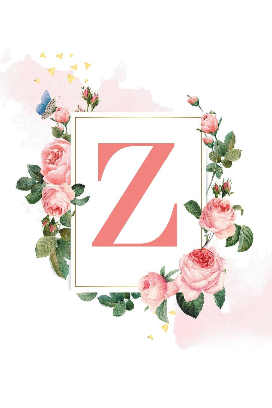 Elegance In Lettering: The Letter Z Adorned With Vibrant Pink Flowers