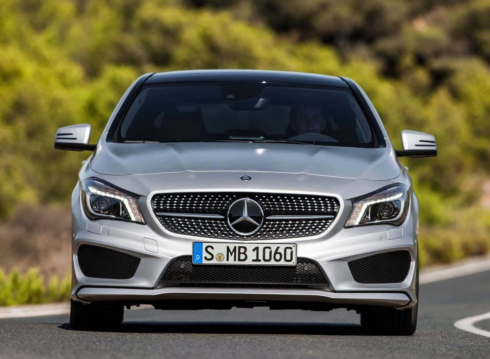 Elegance In Motion – Mercedes Benz 2014 Cla Class Silver Background