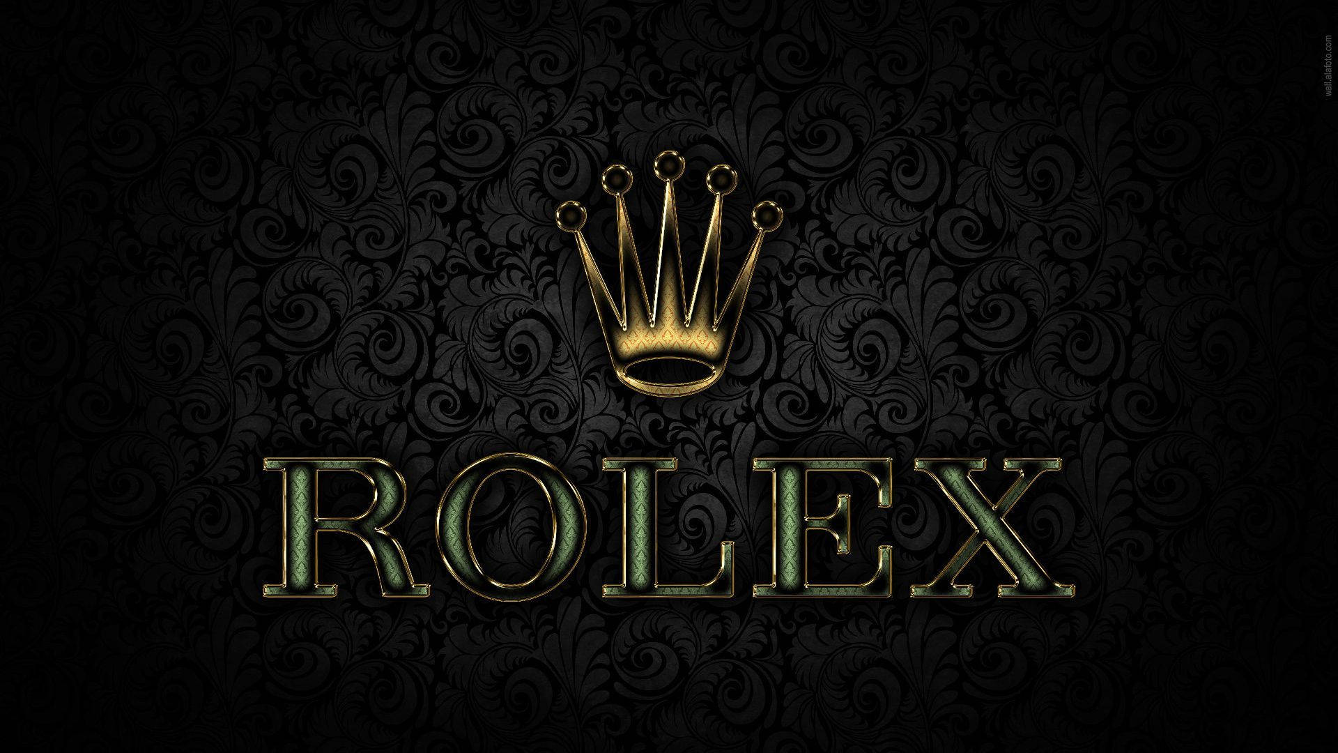 Elegant 3d Rolex Logo Background