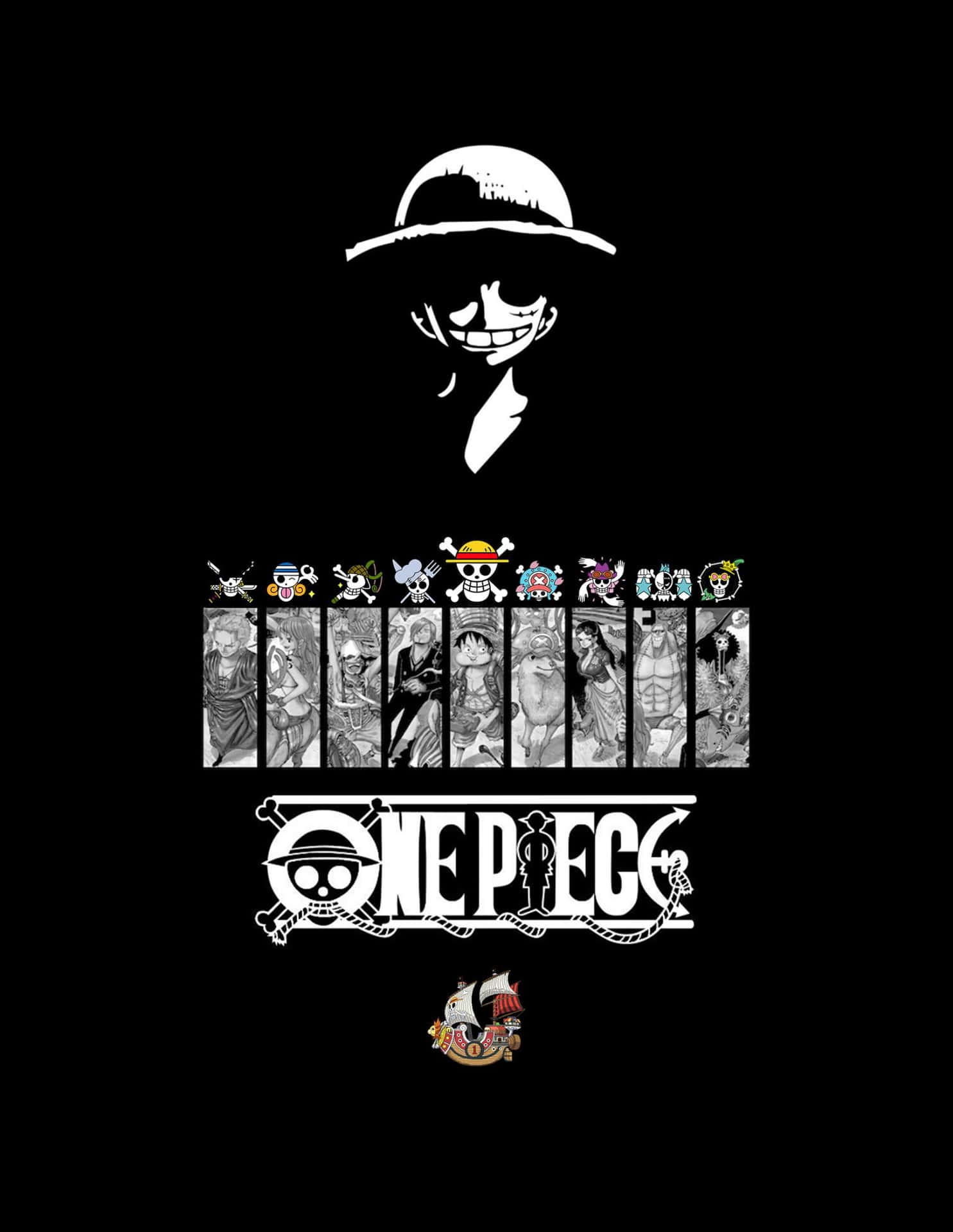 Elegant And Refined Black One Piece Background