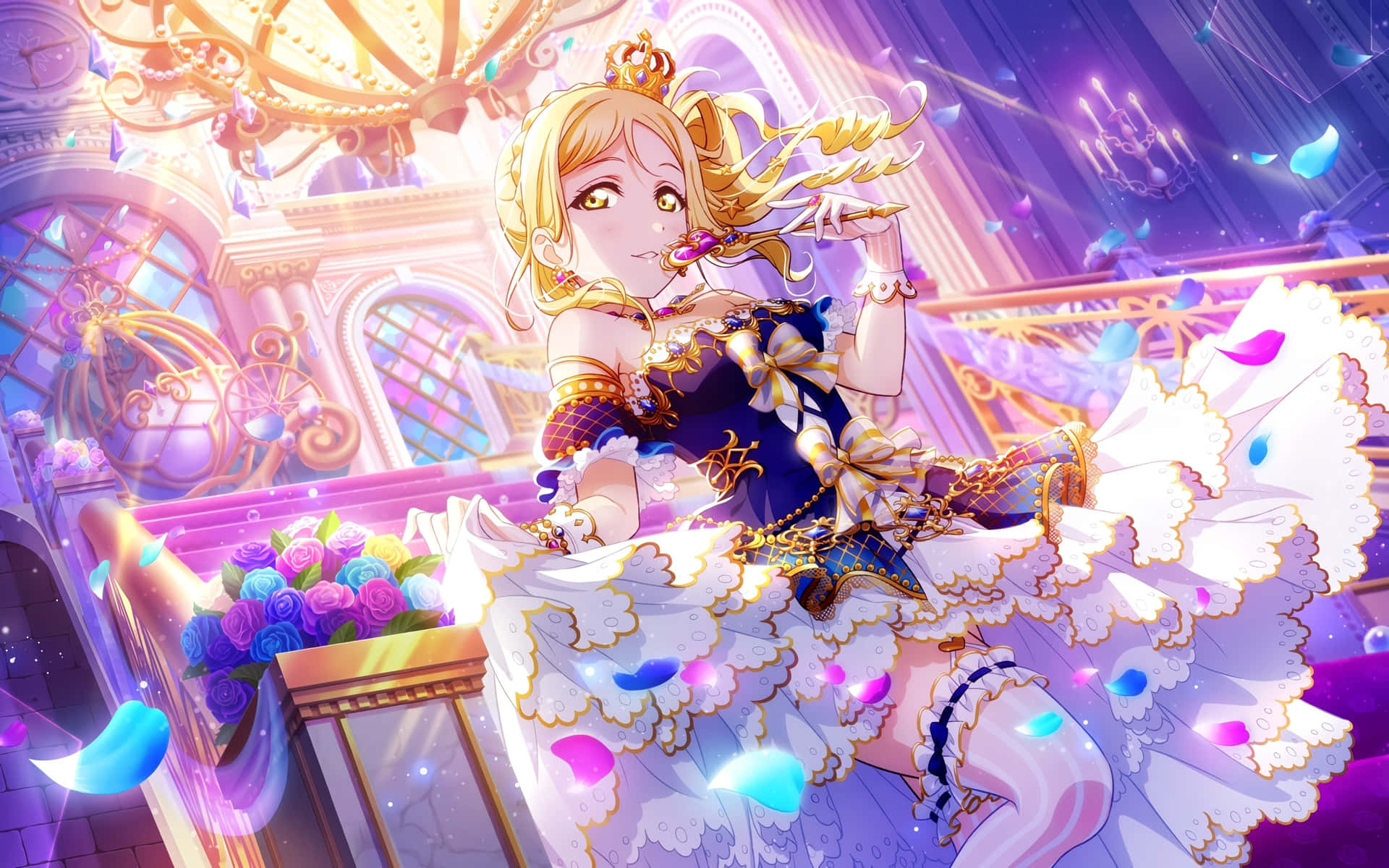 Elegant Anime Performance Background