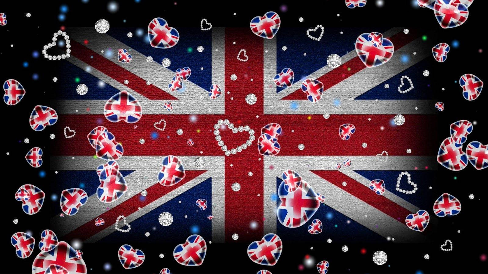 Elegant Artistic Finesse On The United Kingdom Flag Background