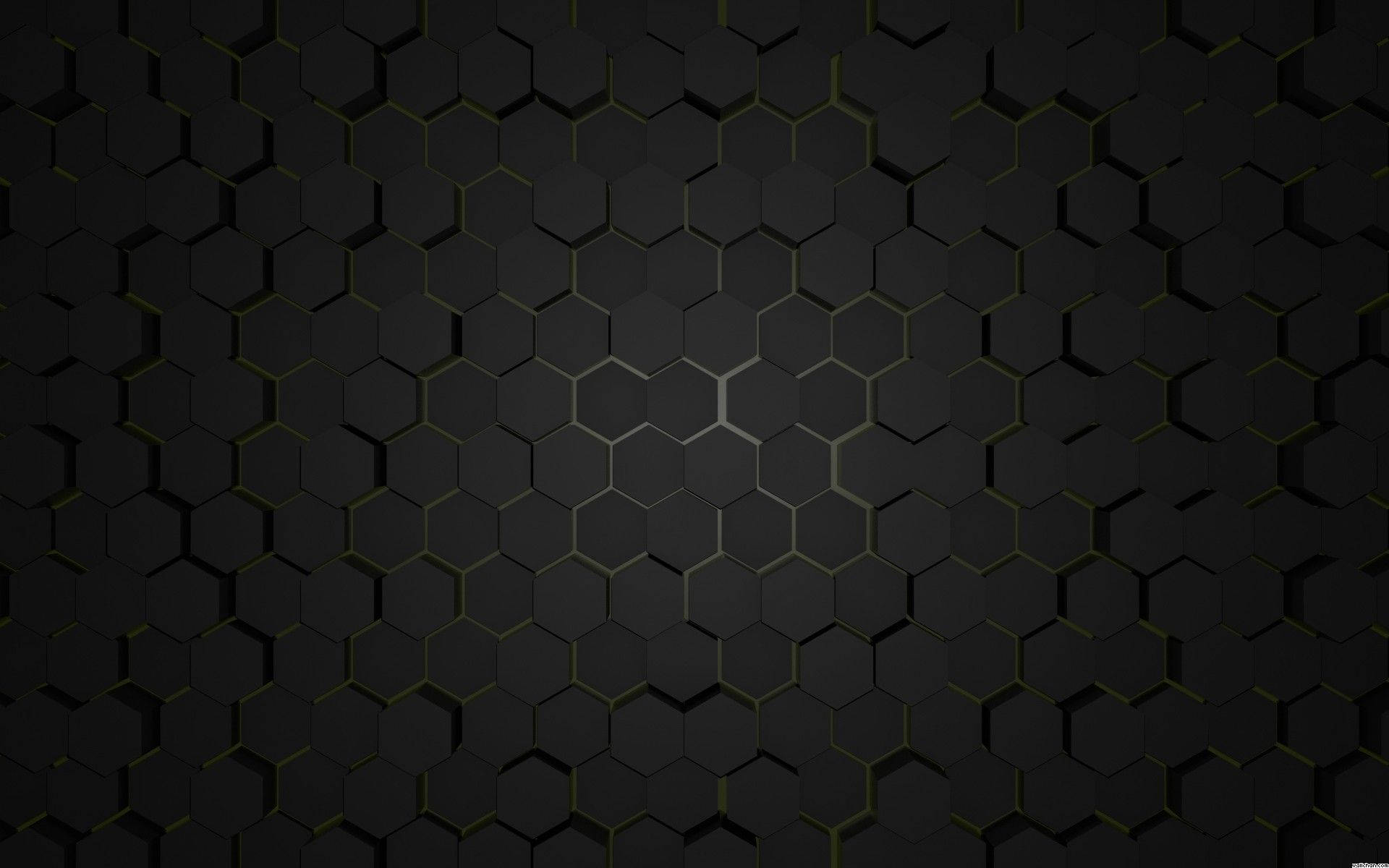 Elegant Black Abstract Hexagon Pattern Background