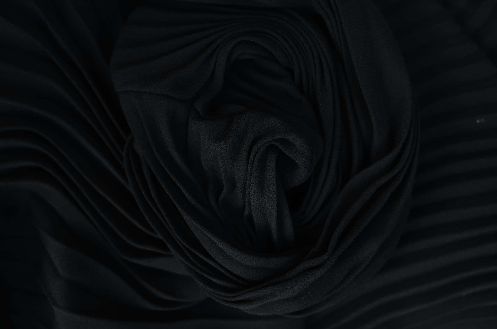 Elegant Black Silk Fabric Background