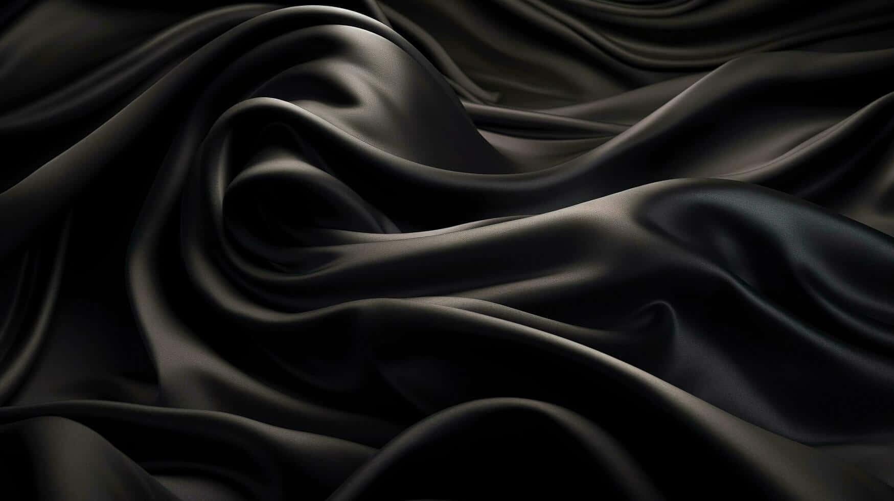 Elegant Black Silk Texture Background