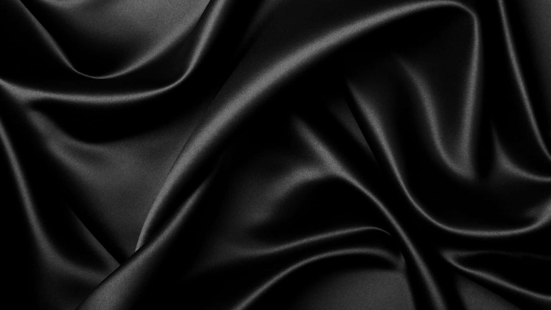 Elegant Black Silk Texture Background