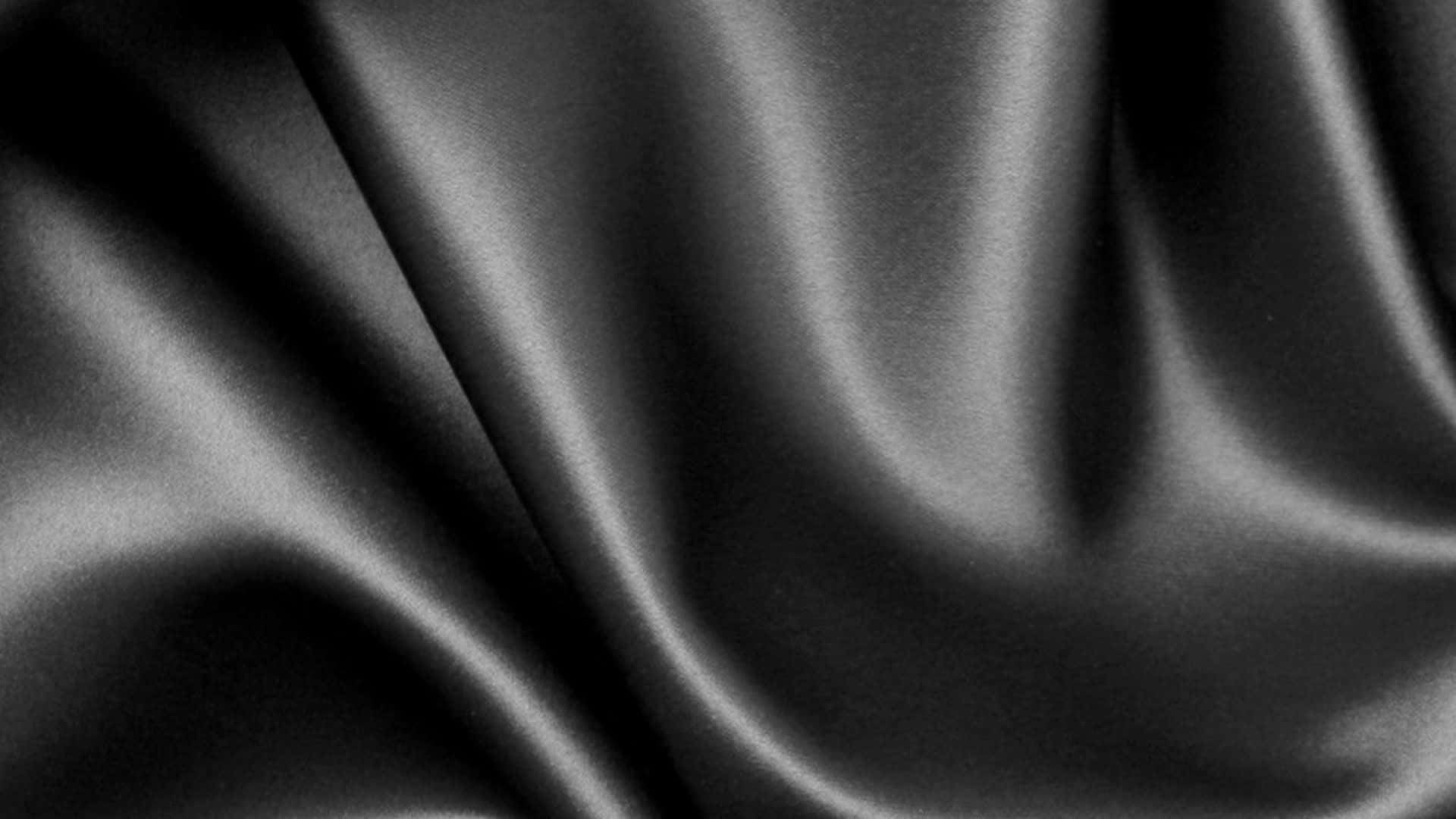 Elegant Black Silk Texture Background