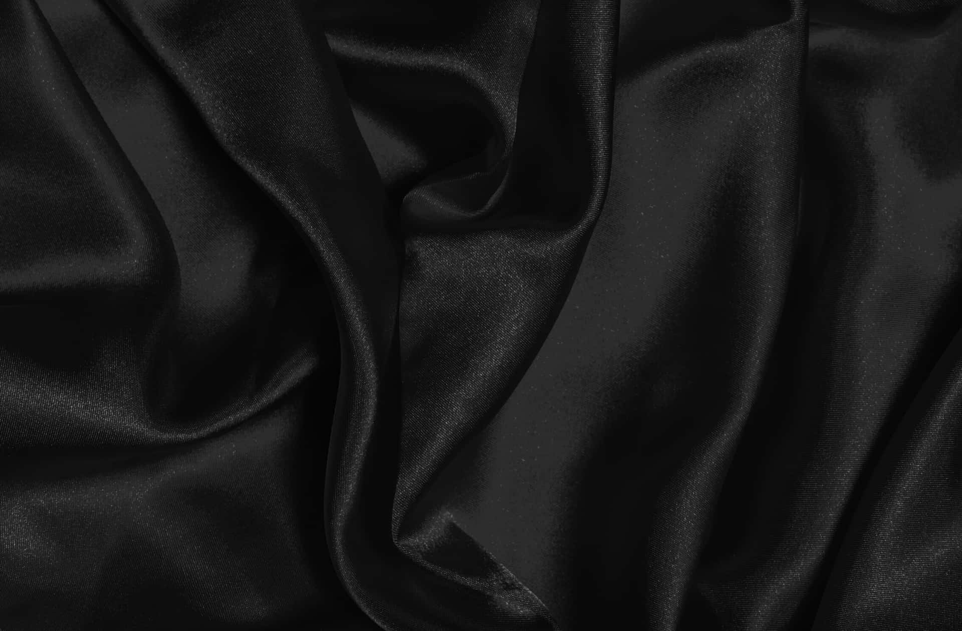 Elegant Black Silk Texture Background