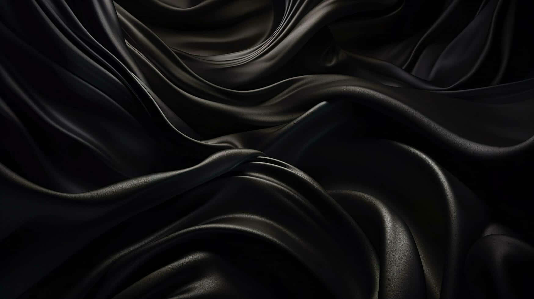 Elegant Black Silk Texture Background