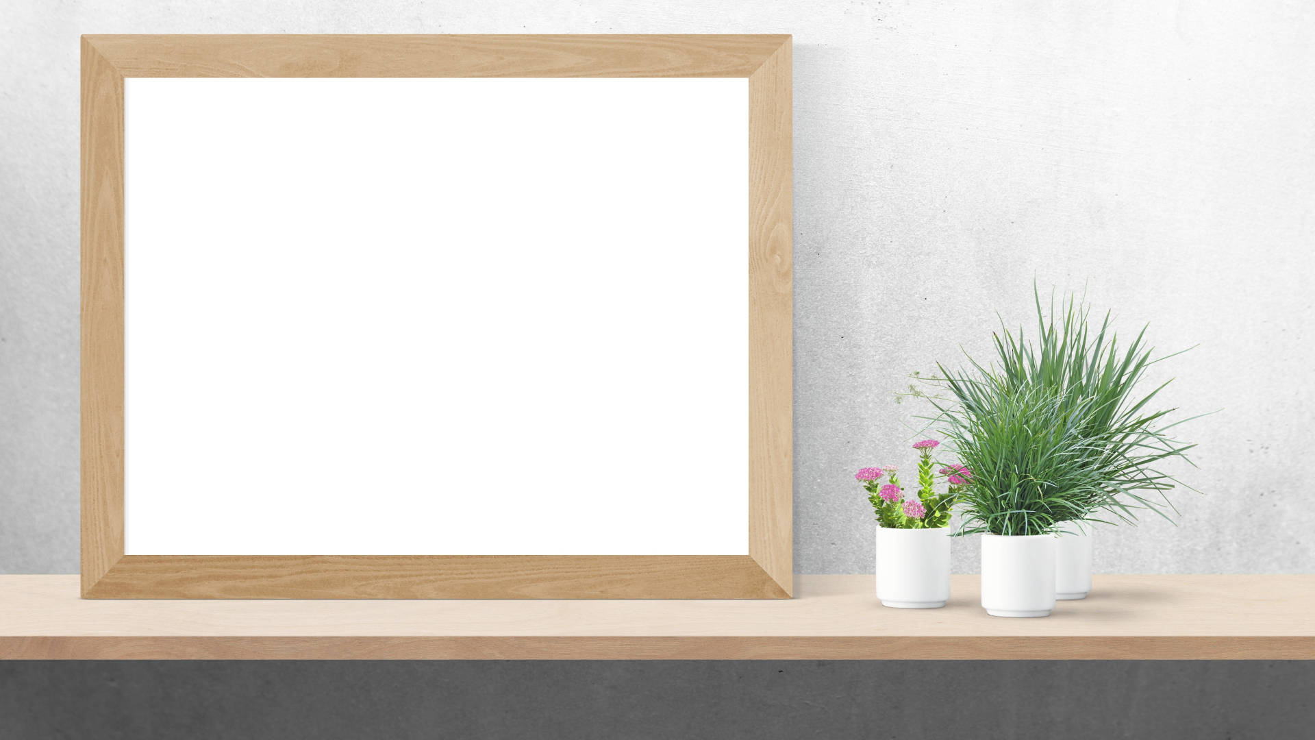 Elegant Brown Wooden Frame With Blank Space For An Artistic Mockup Poster