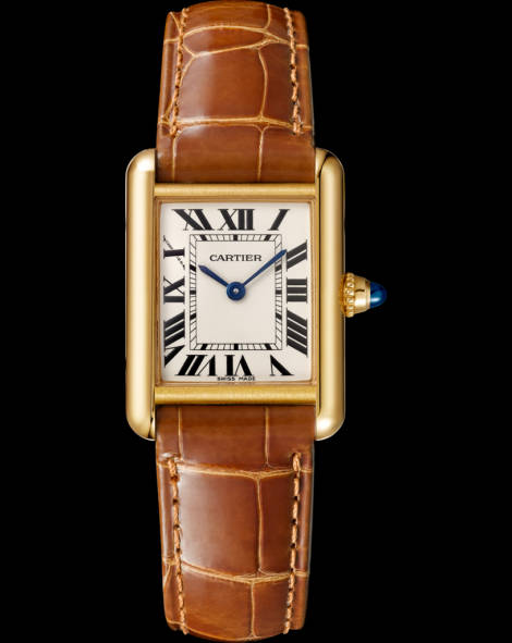 Elegant Cartier Leather Watch Background