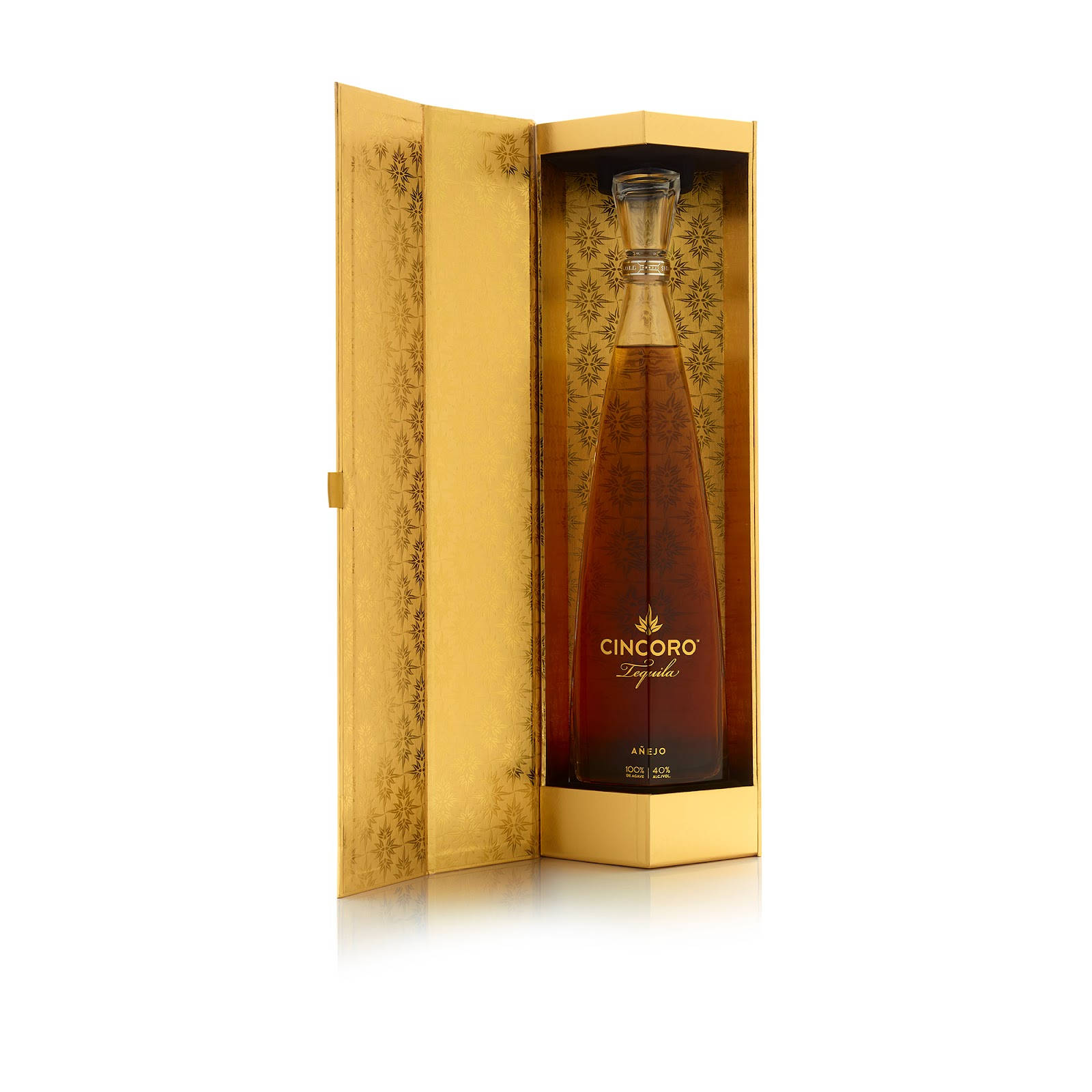 Elegant Cincoro Tequila Anejo Bottle Inside Premium Packaging