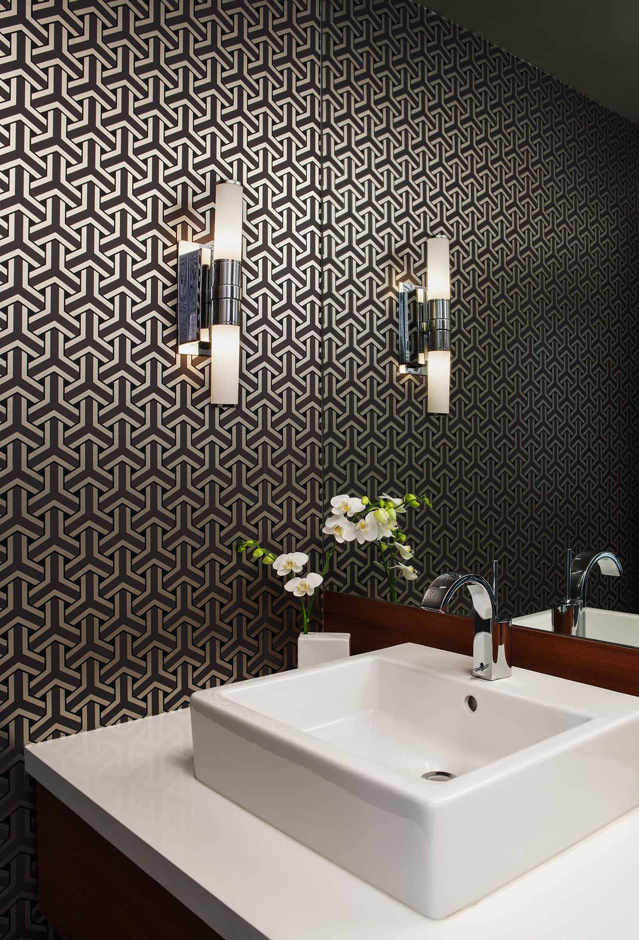Elegant Contemporary Bathroom Background
