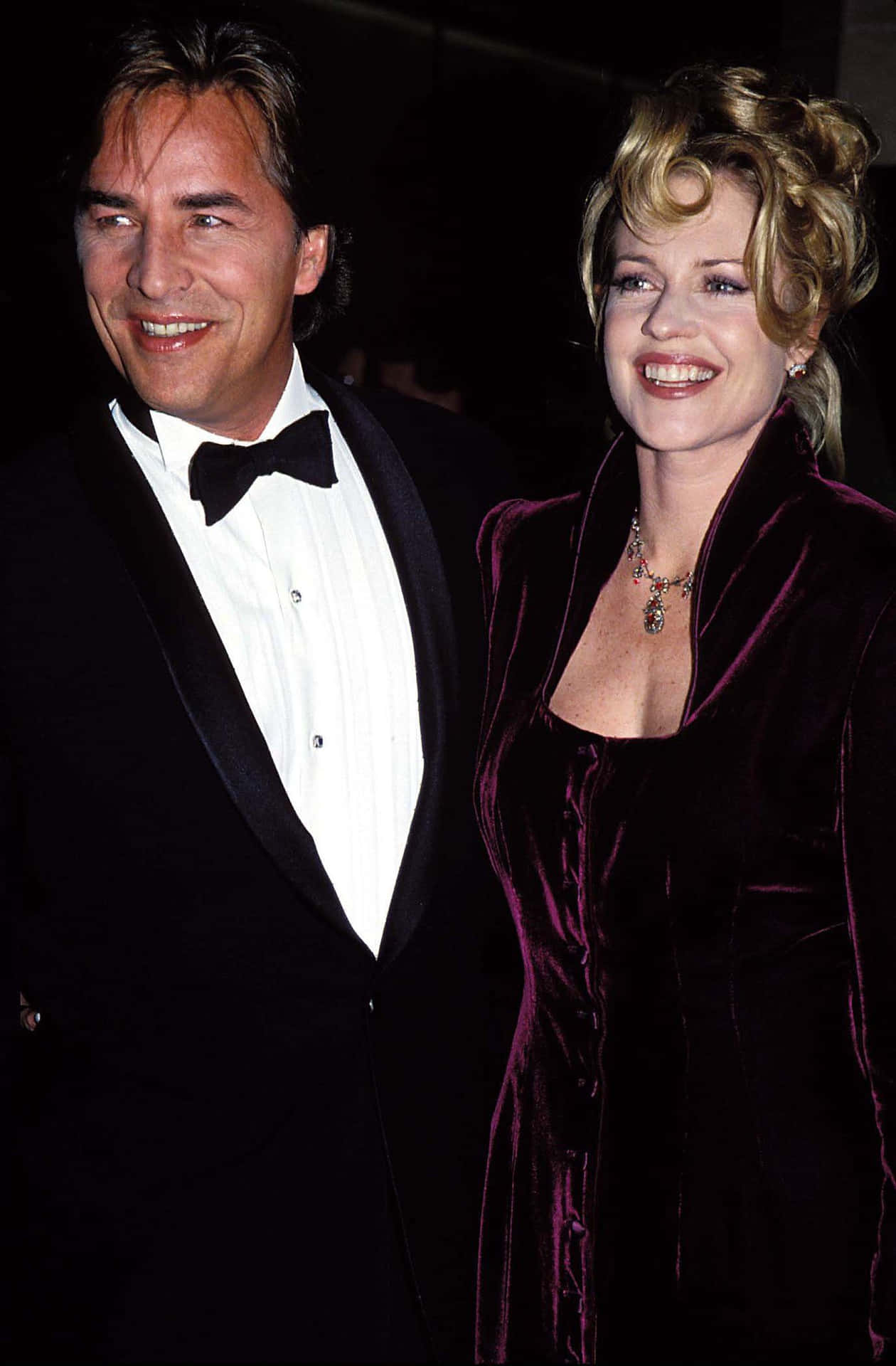 Elegant Don Johnson In A Black Suit Background