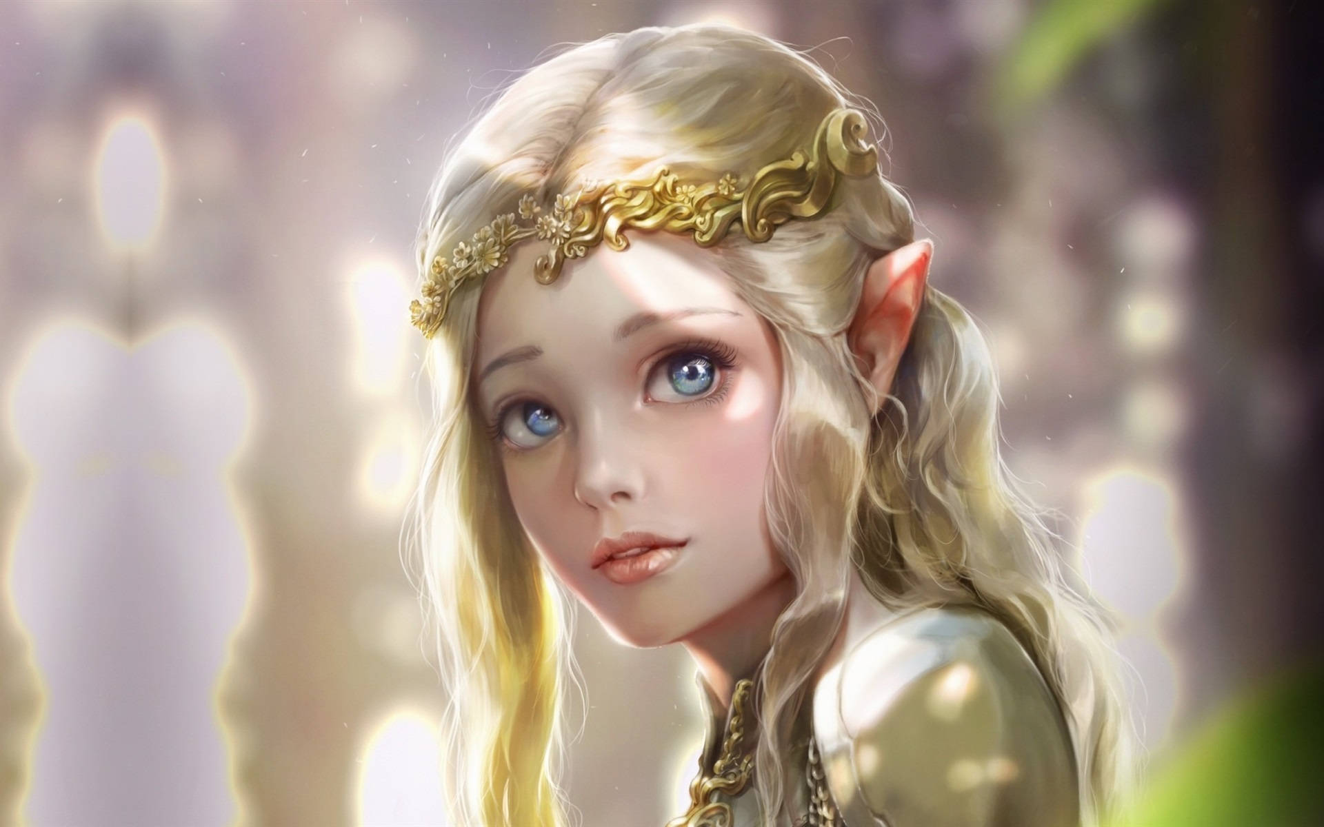 Elegant Elf Princess Background