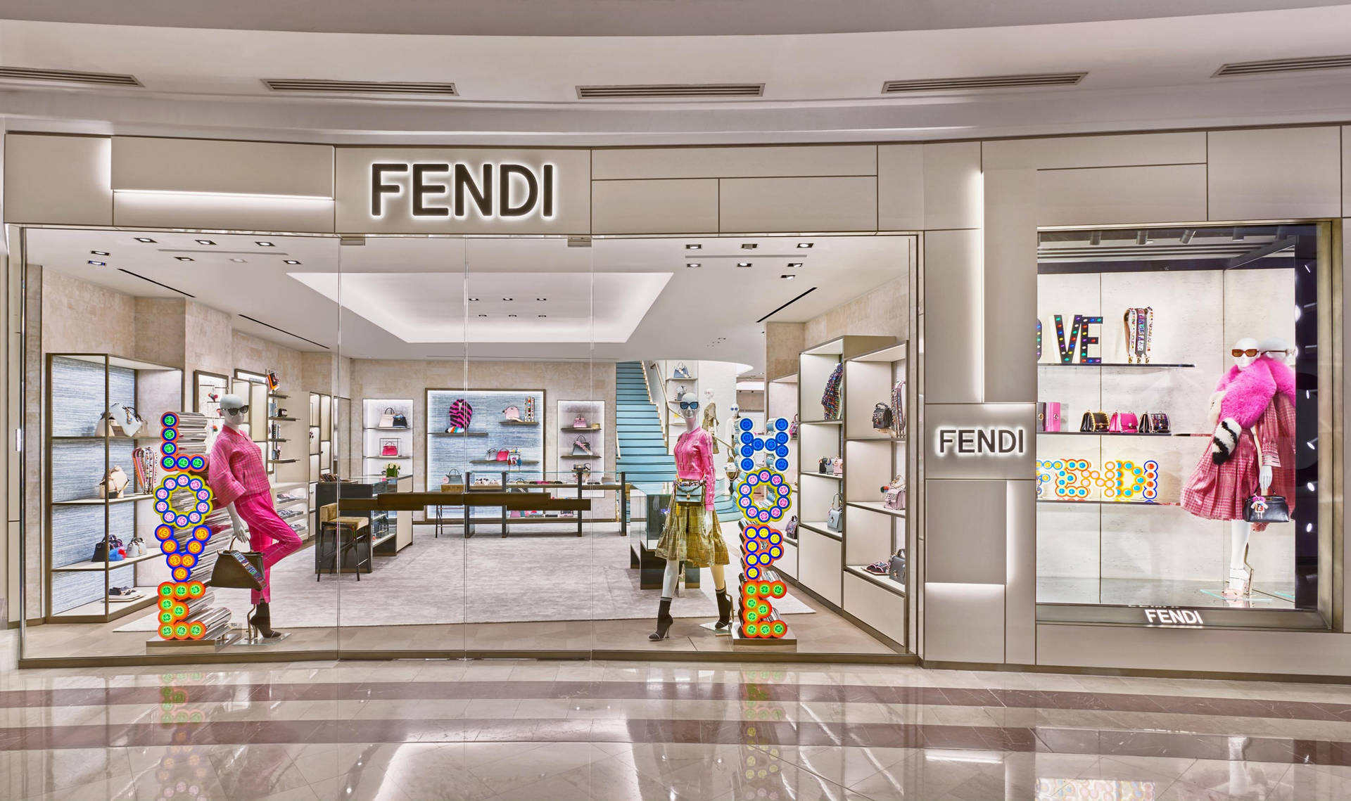 Elegant Fendi Boutique Background