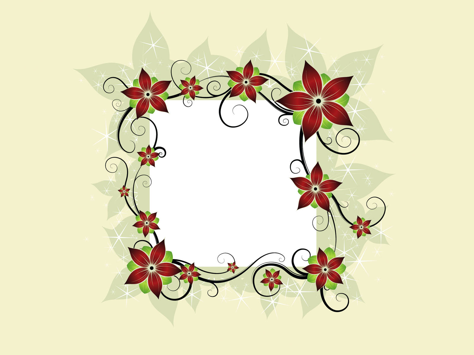 Elegant Floral Frame Design