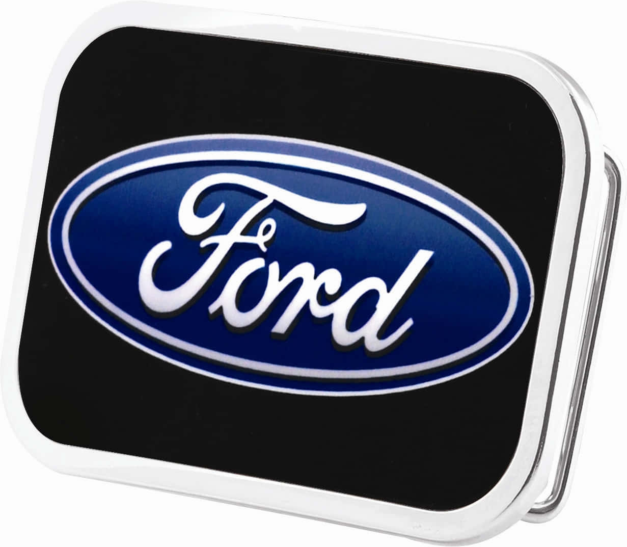 Elegant Ford Logo On A Blue Background Background