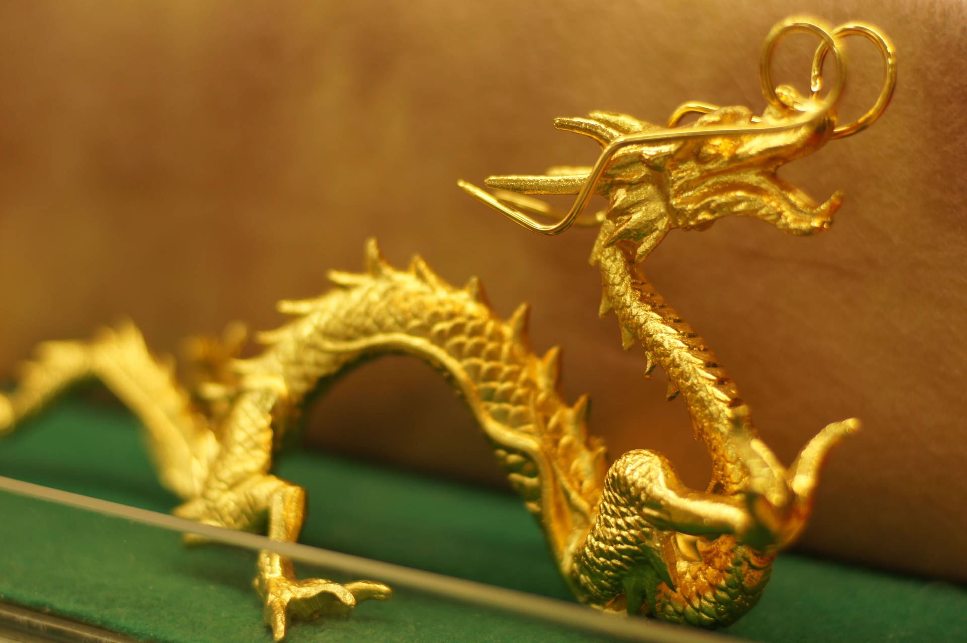 Elegant Gold Dragon Background