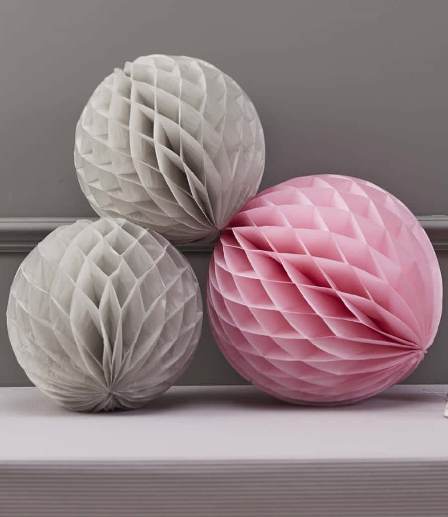 Elegant Gray And Pink Abstract Wallpaper Background