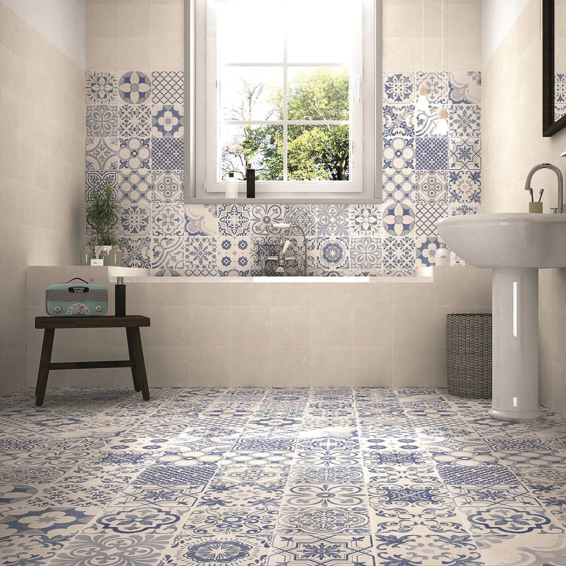 Elegant Greek-inspired Floor Tiles