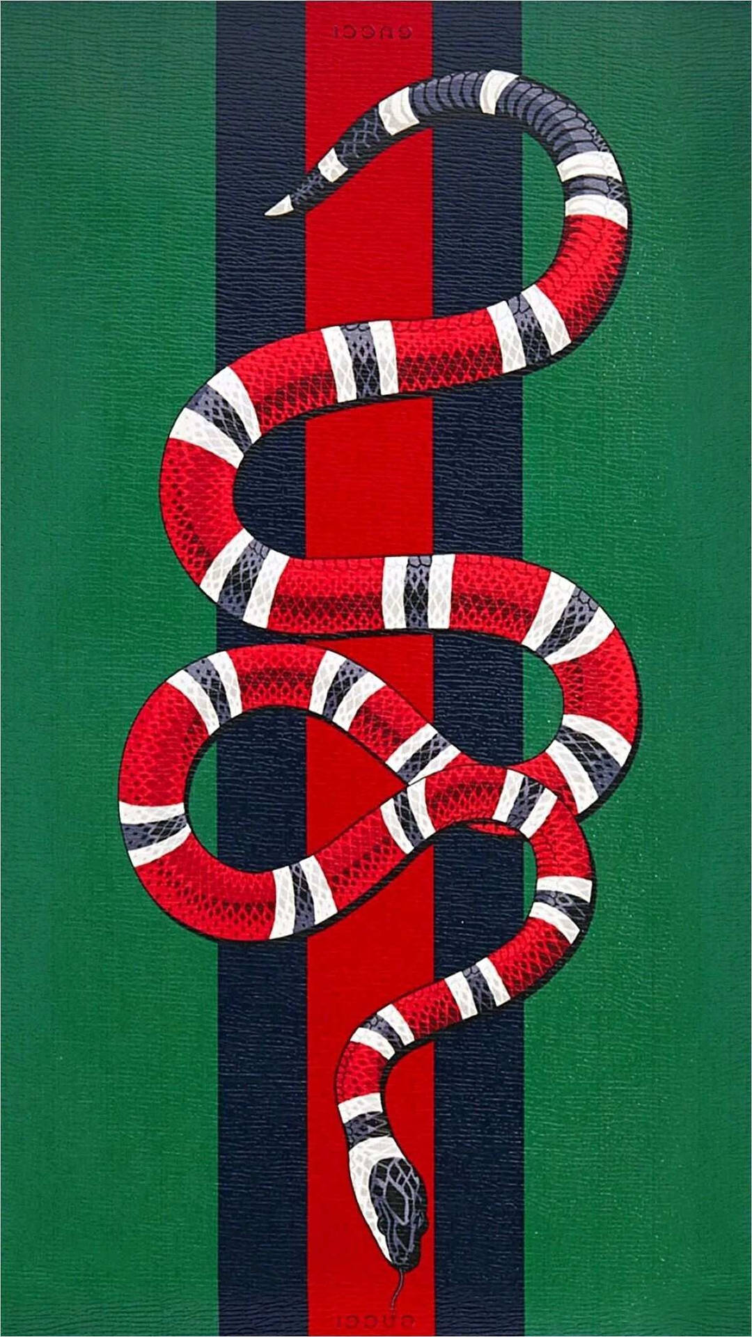 Elegant Gucci Coral Snake Digital Art Background