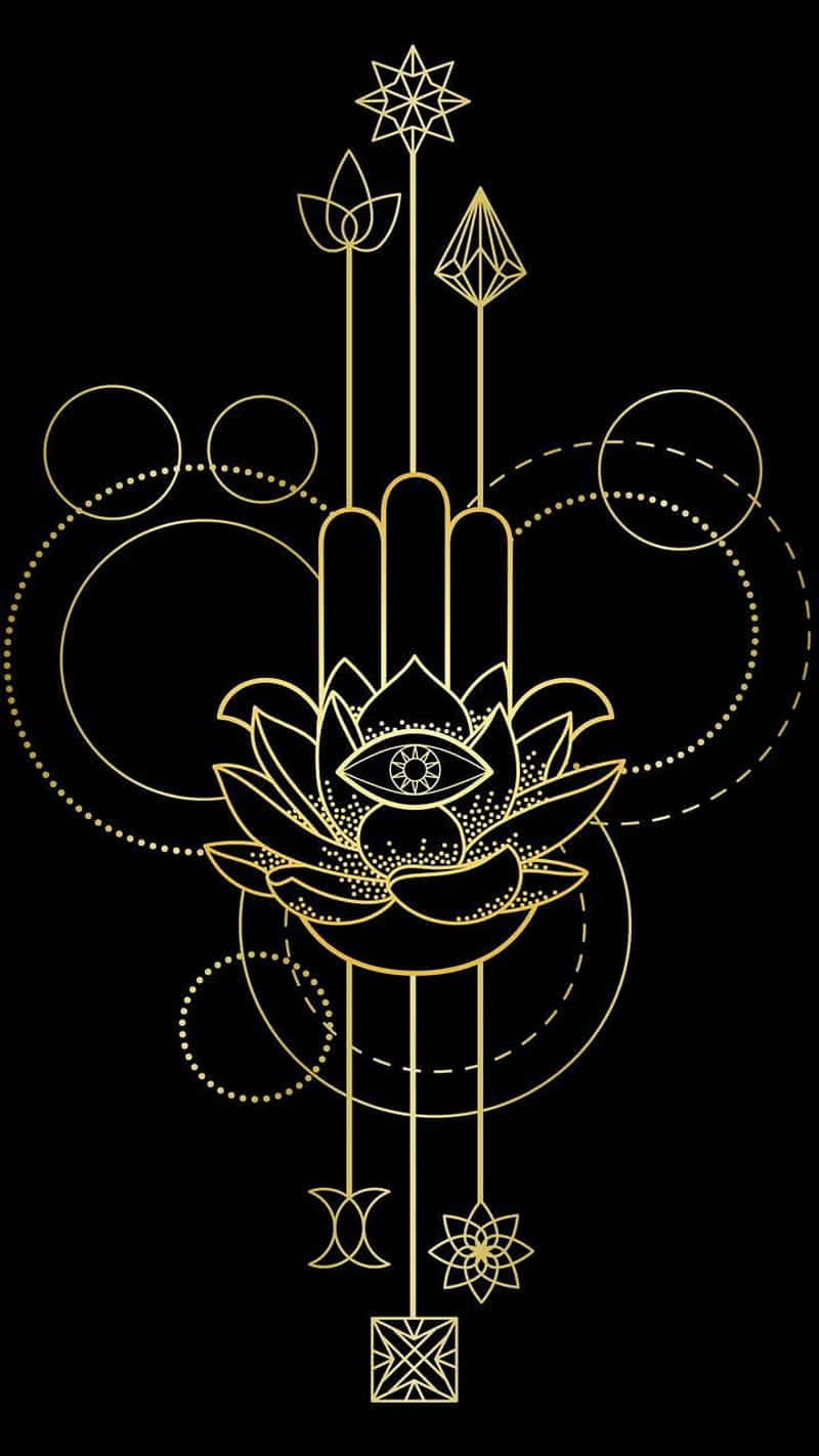 Elegant Hamsa Hand Wallpaper Background