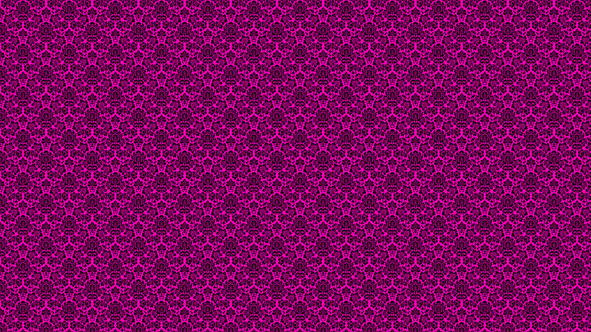 Elegant Hot Pink Damask Pattern Wallpaper