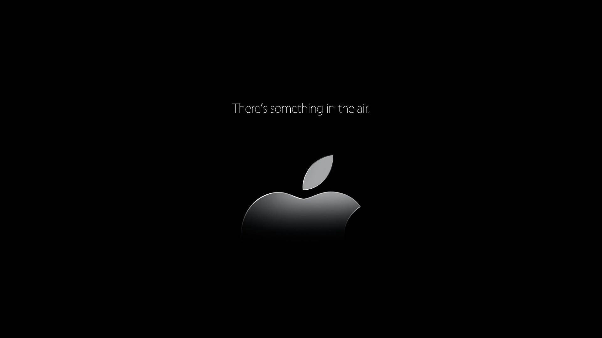 Elegant Image Of Half Cut Apple Logo 4k Background