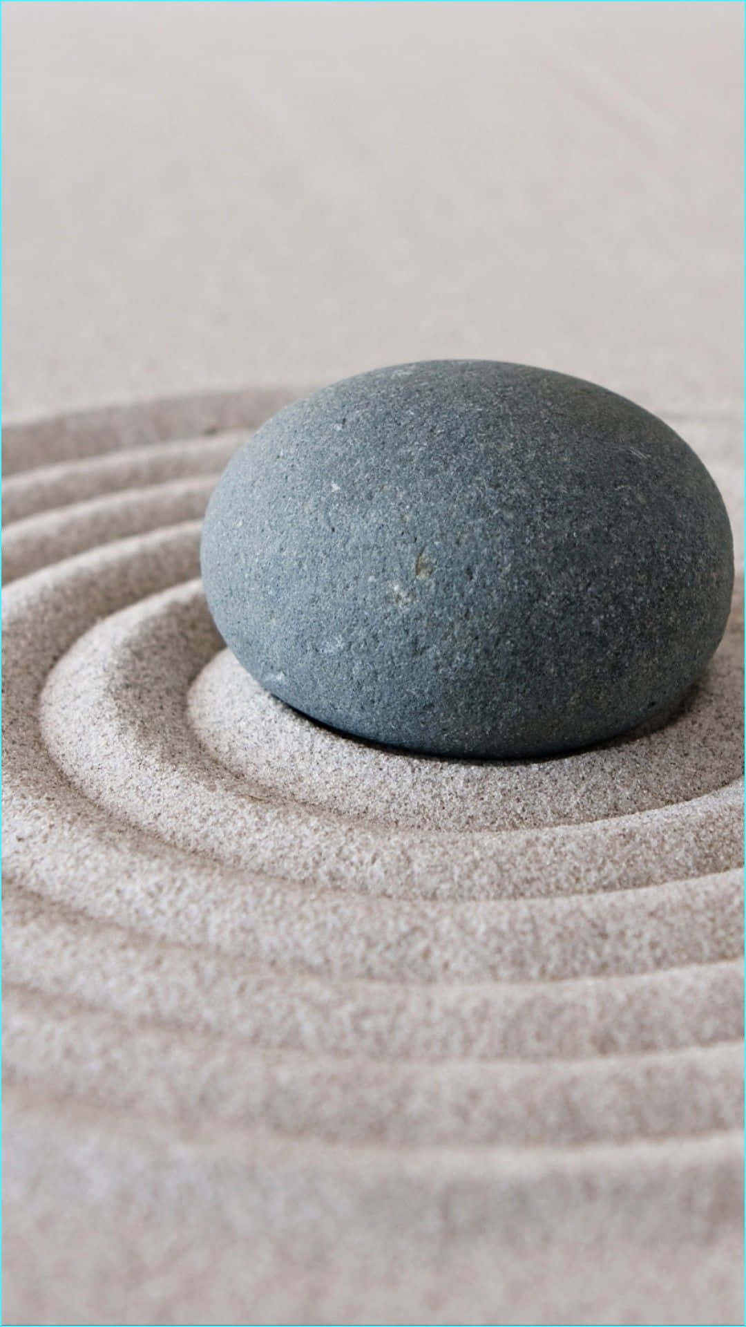 Elegant Iphone Zen Garden Stone Sand Art Background
