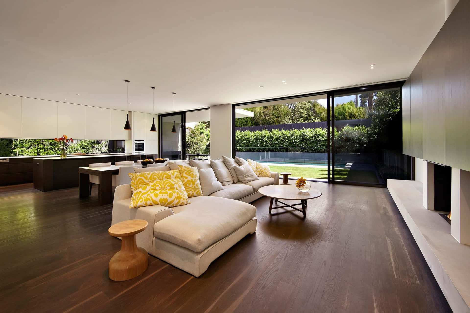 Elegant Living Room In Luxury House