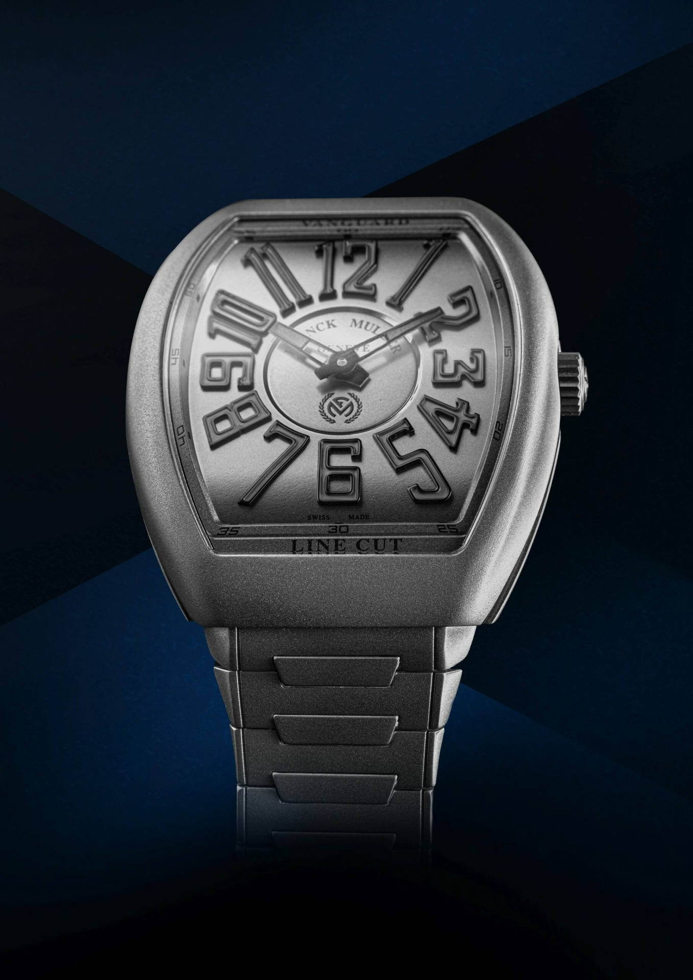 Elegant Luxury With Franck Muller Silver Vanguard Timepiece Background