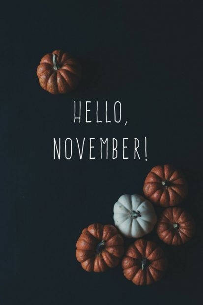 Elegant November Vibes With A Stunning Iphone Background