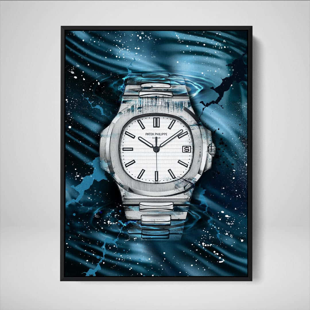 Elegant Patek Philippe White-faced Nautilus Watch