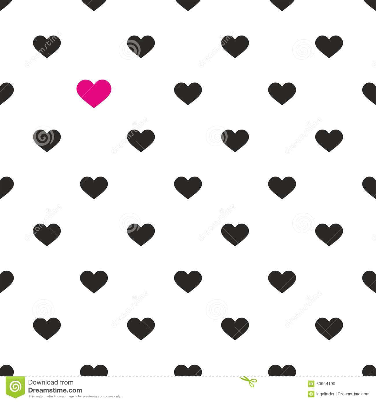 Elegant Pattern Of Black, Pink And White