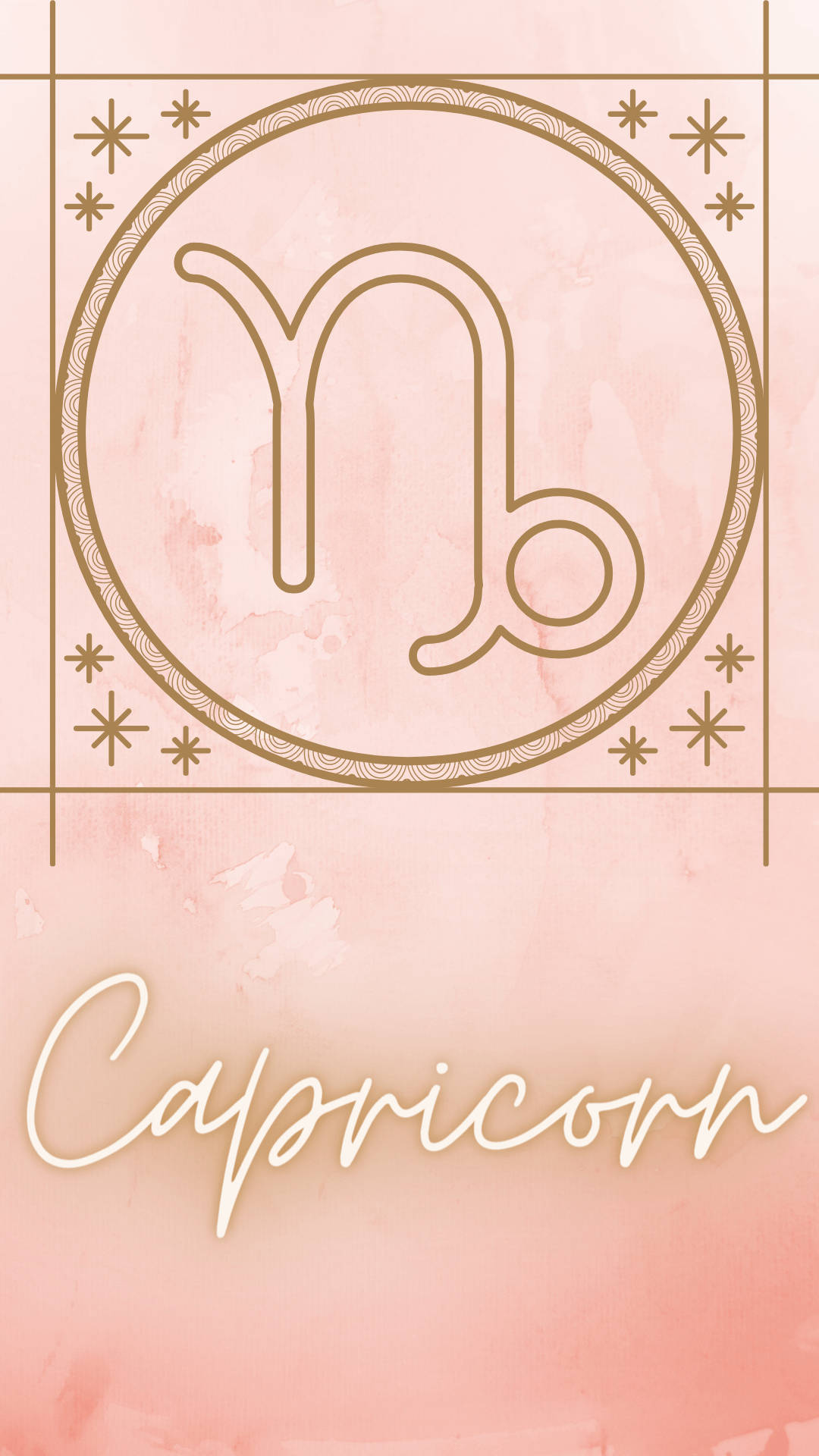 Elegant Pink Capricorn Background