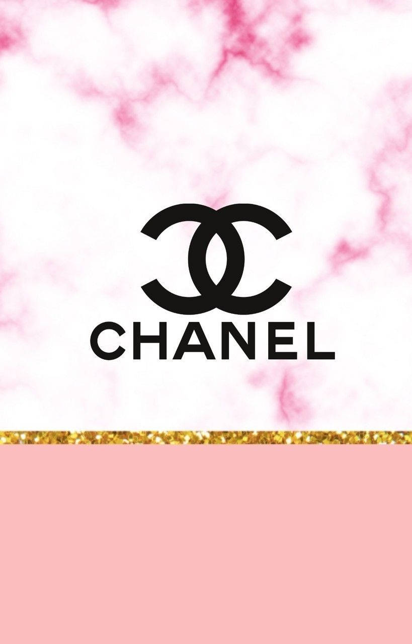 Elegant Pink Chanel Logo Background