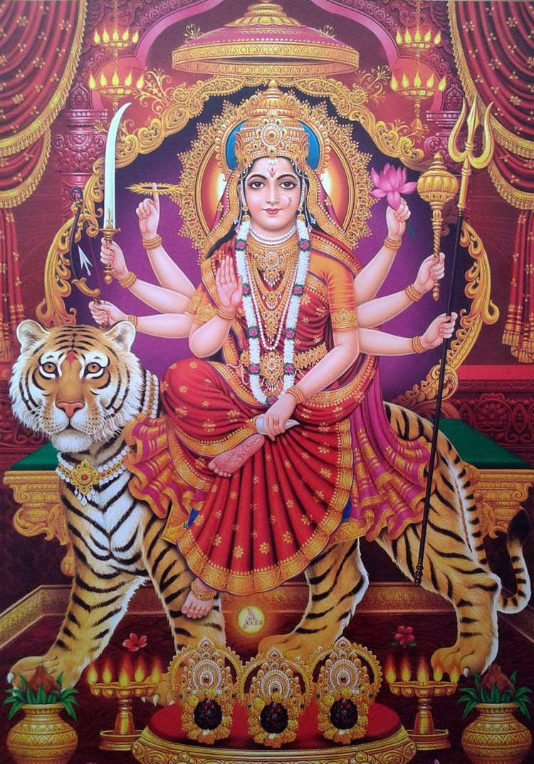 Elegant Portrait Of Durga Devi