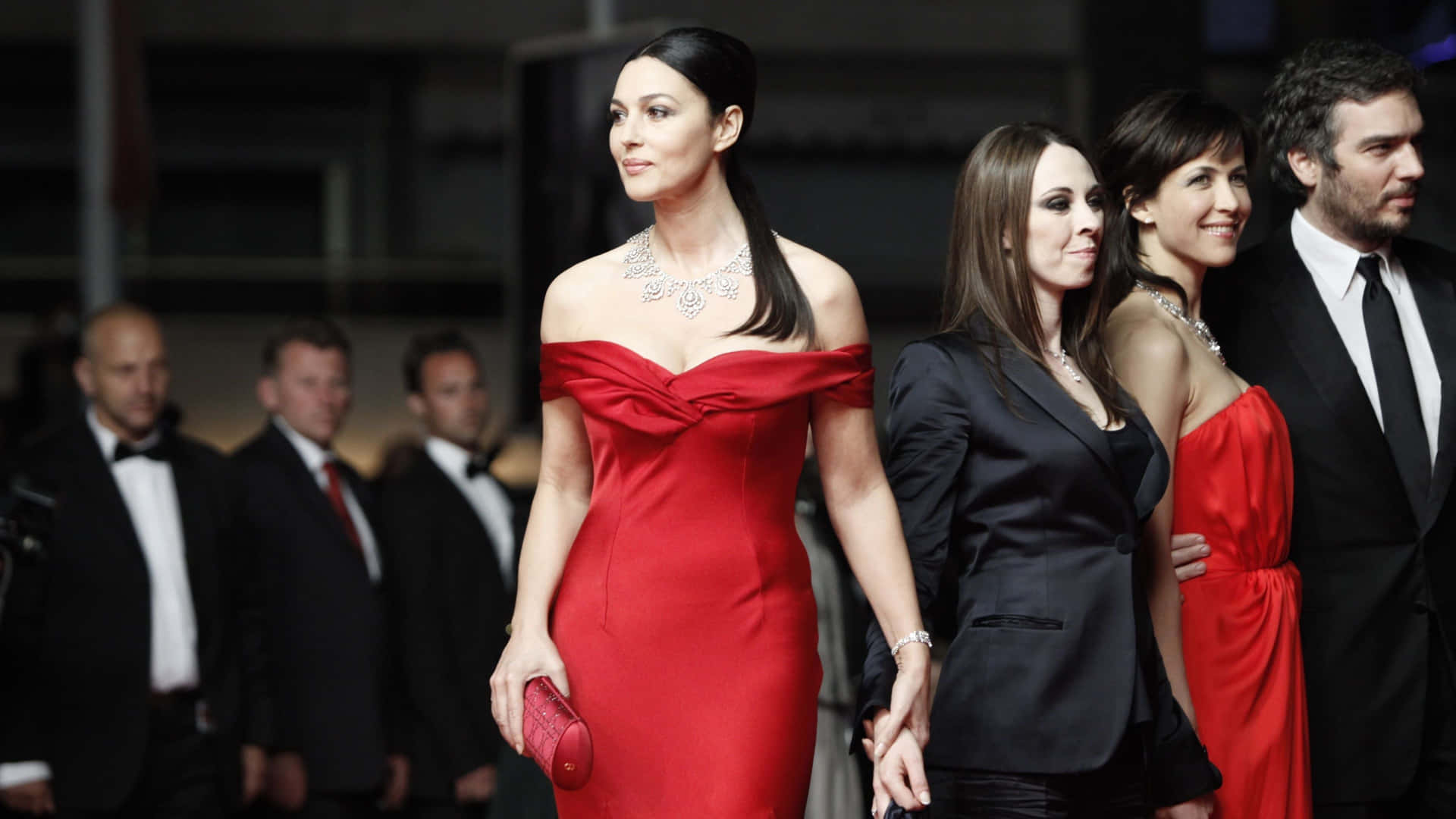 Elegant Red Dress Event4 K Background